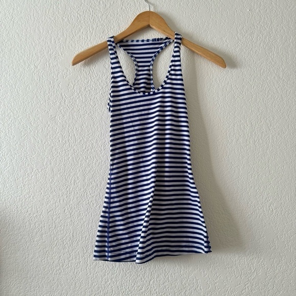 Lululemon Cool Racerback
Pigment Blue White Narrow Bold Stripe - Picture 3 of 5